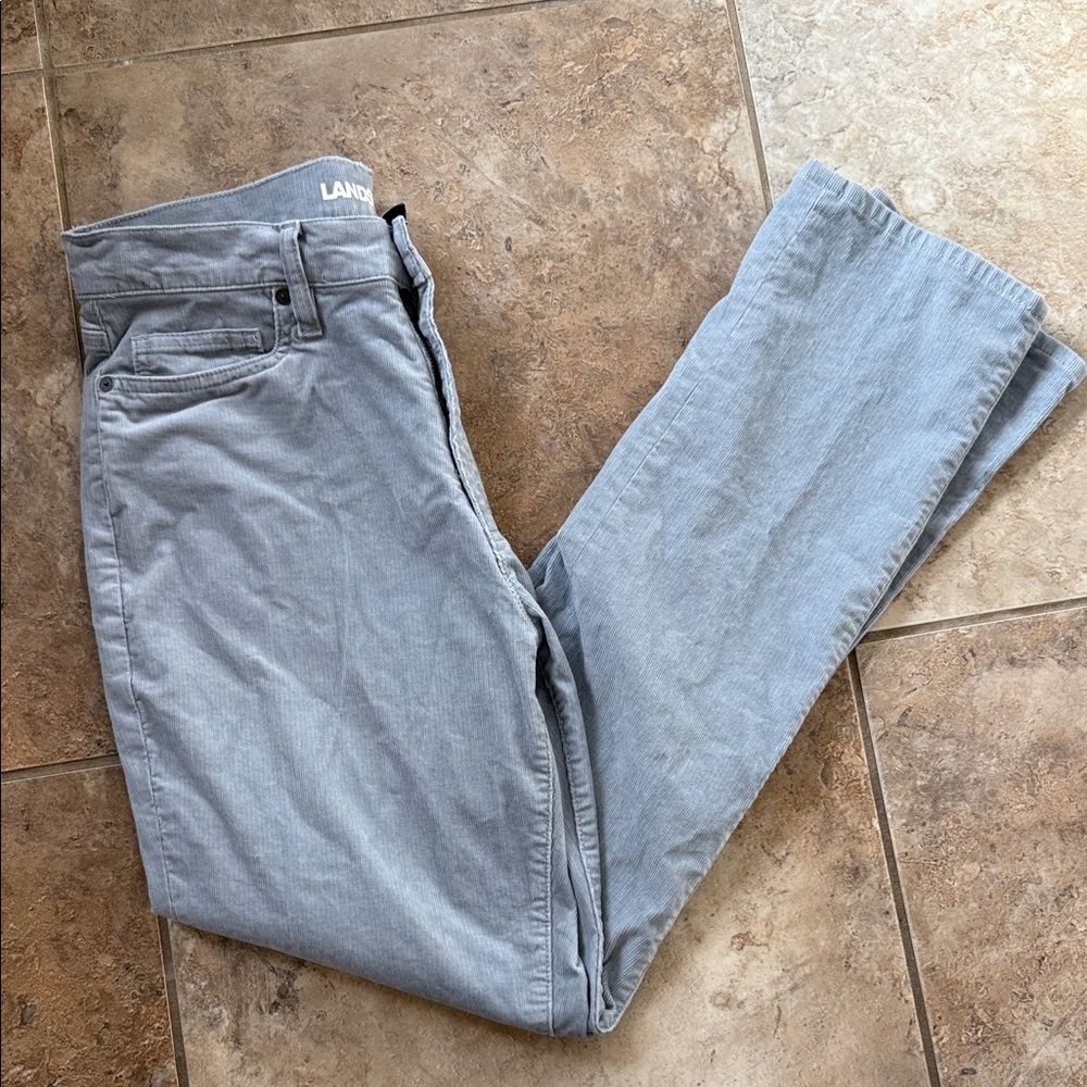Lands' End Gray Corduroy Pants